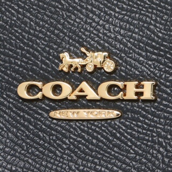 ❌SOLD❌ NWT COACH Mini Brooke Carryall  Black/Gold - Picture 6 of 6